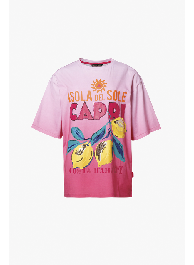 LOREDANA short sleeve top italian rose