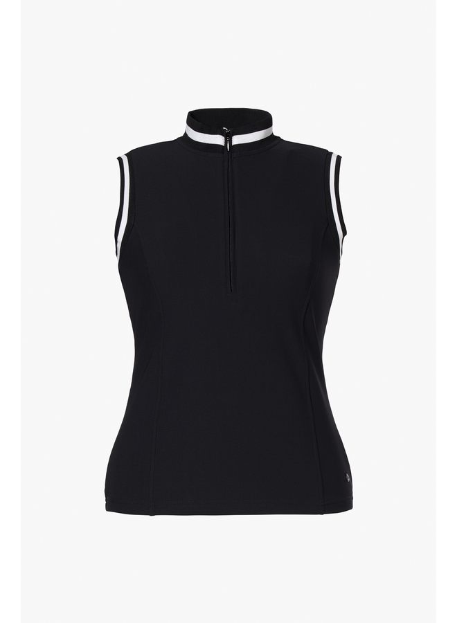 CAMELLIA sleeveless top black