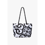 ISLAIRE shopper bag black/white