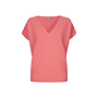 Cotton top V-hals Salmon