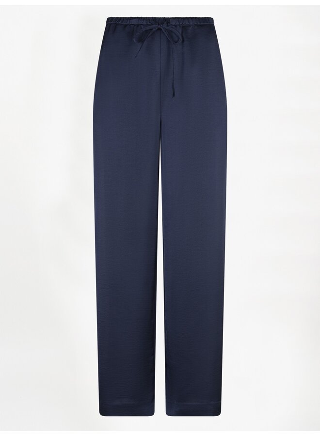 DARE striped satin pants moonlit blue