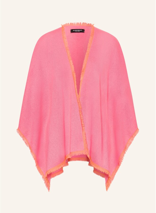Cashmere poncho candy