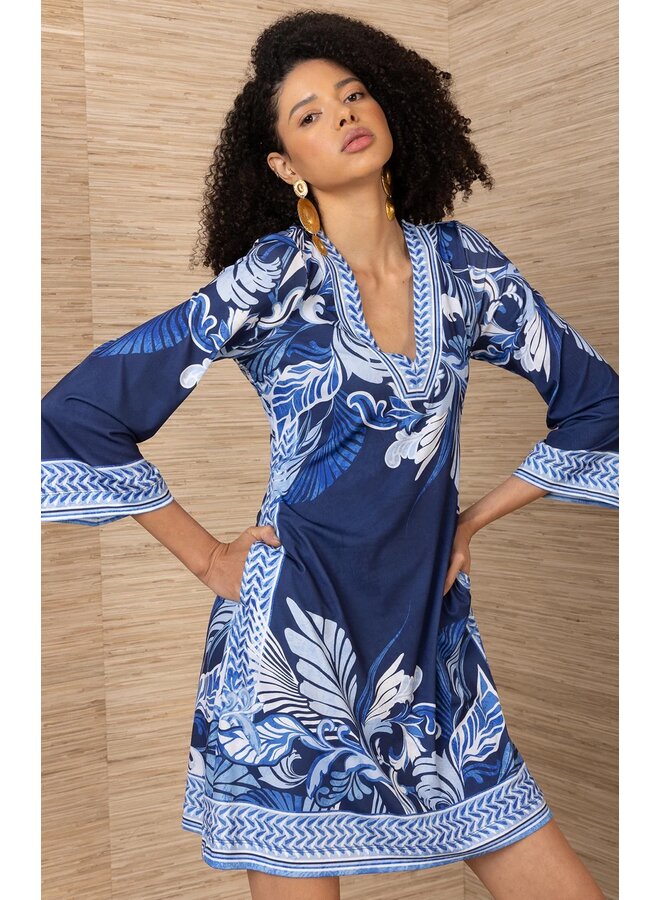 WRENLEE Jersey Dress navy