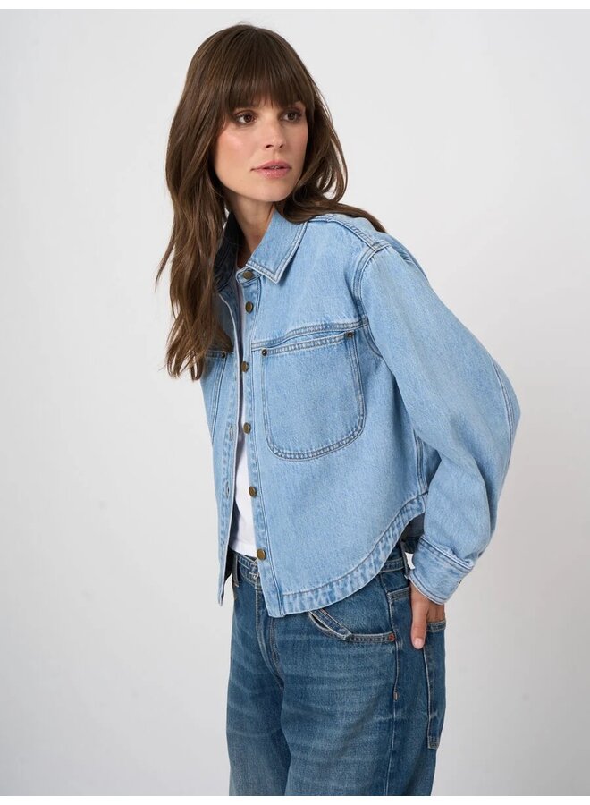 Denim blouse blue