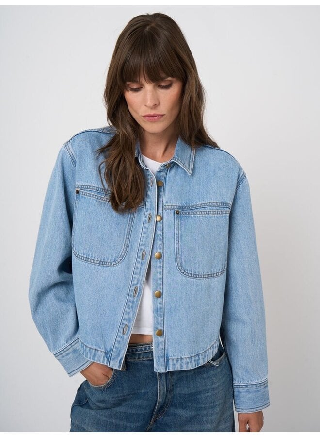 Denim blouse blue