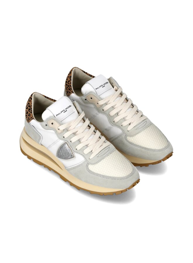 TROPEZ HAUTE LOW WOMAN leo blanc brun