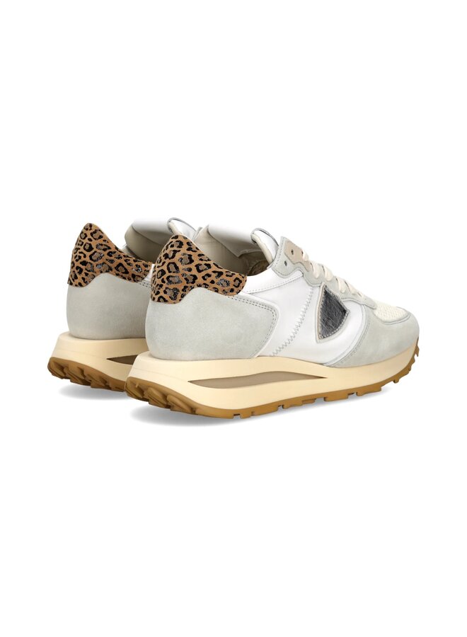 TROPEZ HAUTE LOW WOMAN leo blanc brun