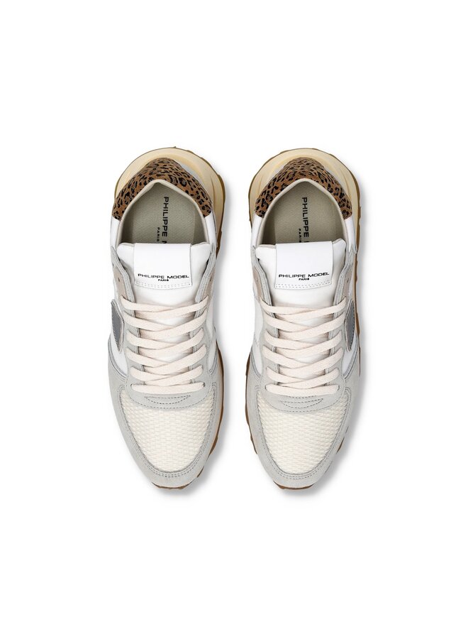 TROPEZ HAUTE LOW WOMAN leo blanc brun