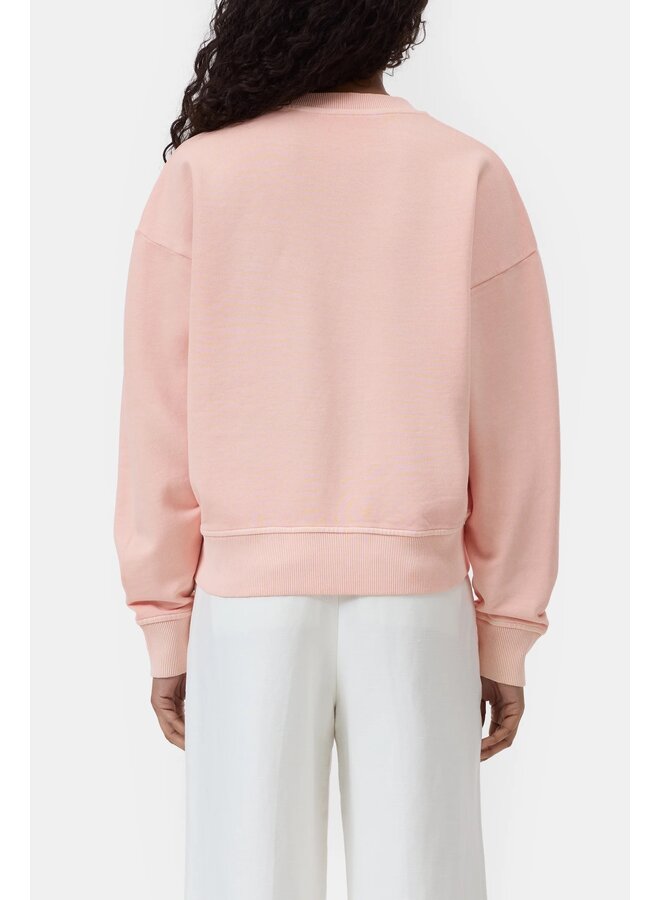 Basic crewneck sweater Peach pink
