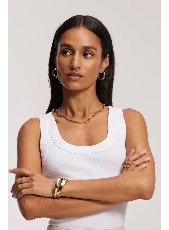 REESE SINGLET off white