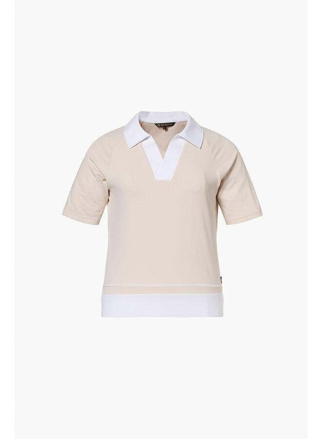 PICCOLO polo top champagne