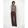 KENILA wide leg pants chocolate brown