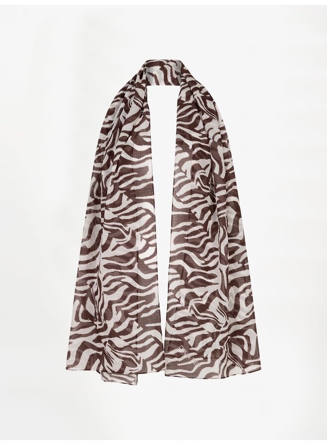 LIARA zebra printed scarf