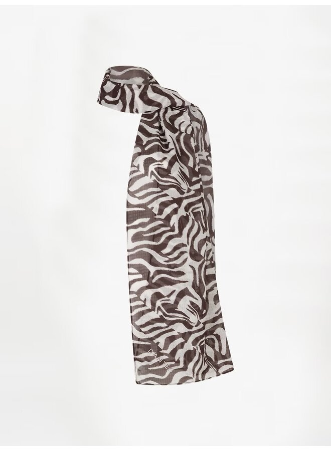 LIARA zebra printed scarf