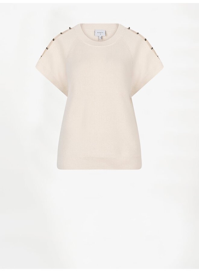 Seattle beaded sweater butter cream