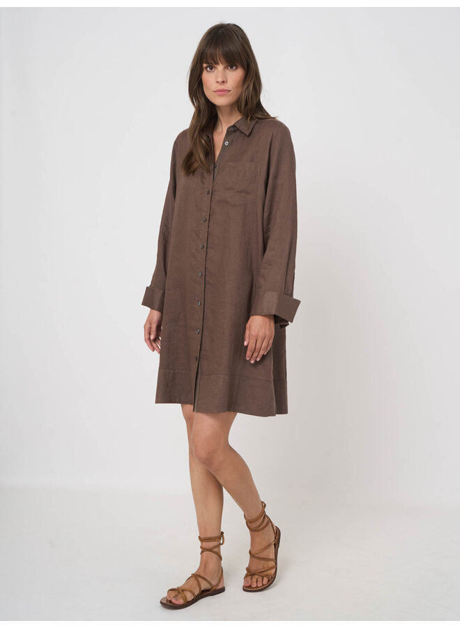 Linnen dress mud