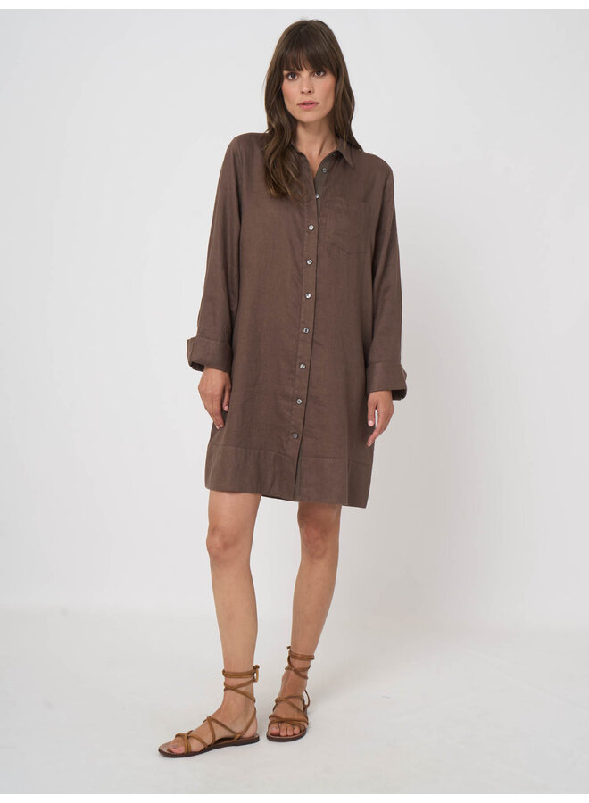 Linnen dress mud