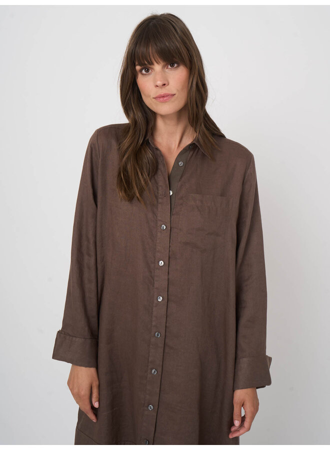 Linnen dress mud