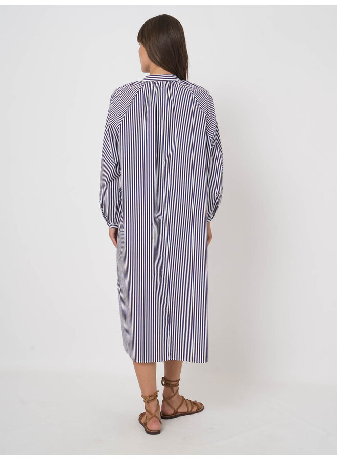 Long cotton dress amethyst