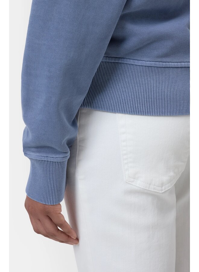 Basic crewneck sweater Stone blue