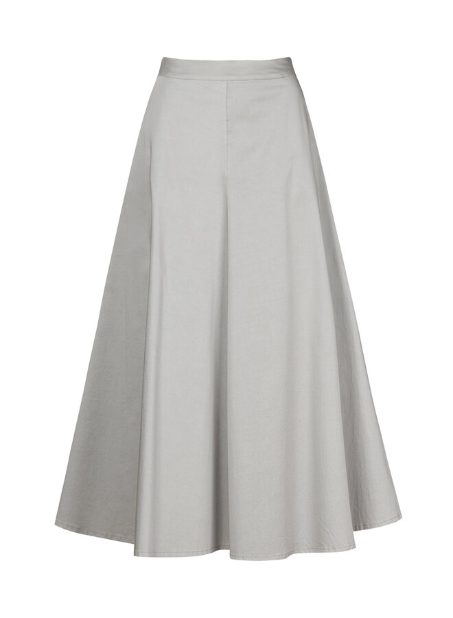 Cotton skirt Mineral Grey