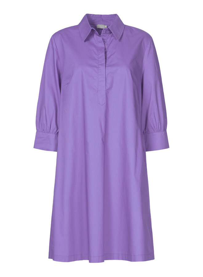 Short cotton dress Lilac