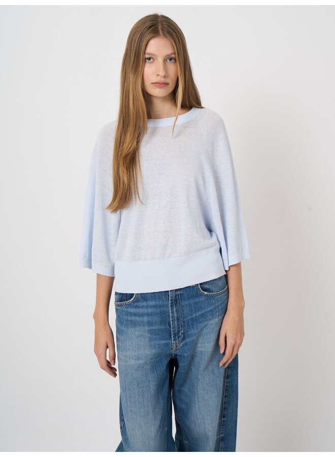 Linen sweater ocean