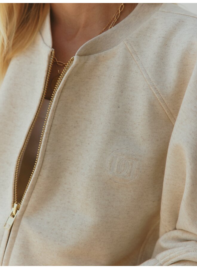 FLORA cardigan sand melange