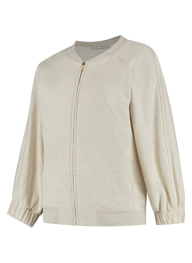FLORA cardigan sand melange