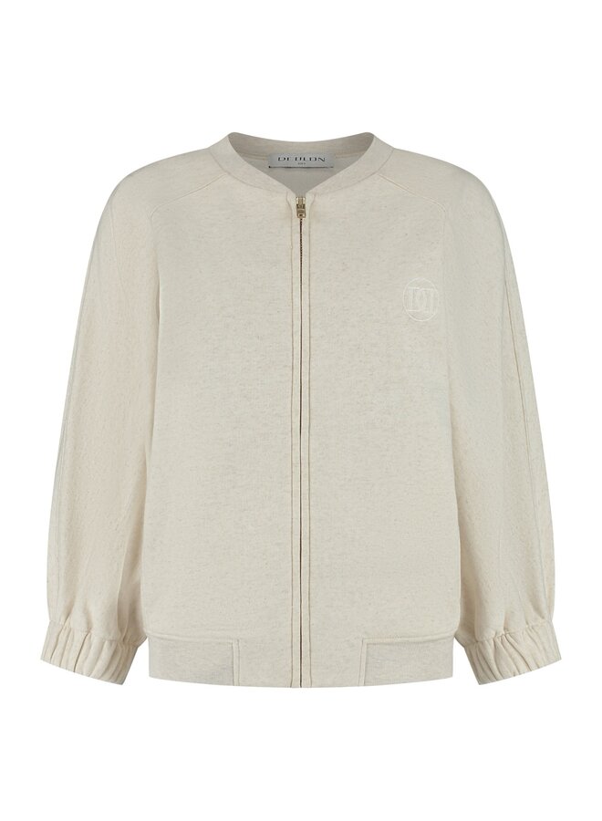 FLORA cardigan sand melange