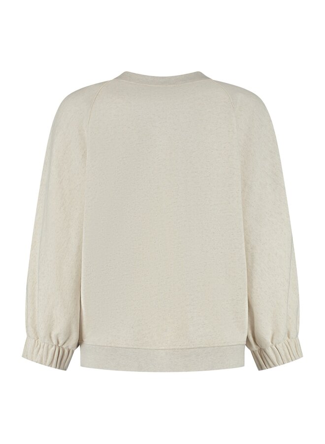 FLORA cardigan sand melange