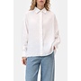 Linen cape shirt white