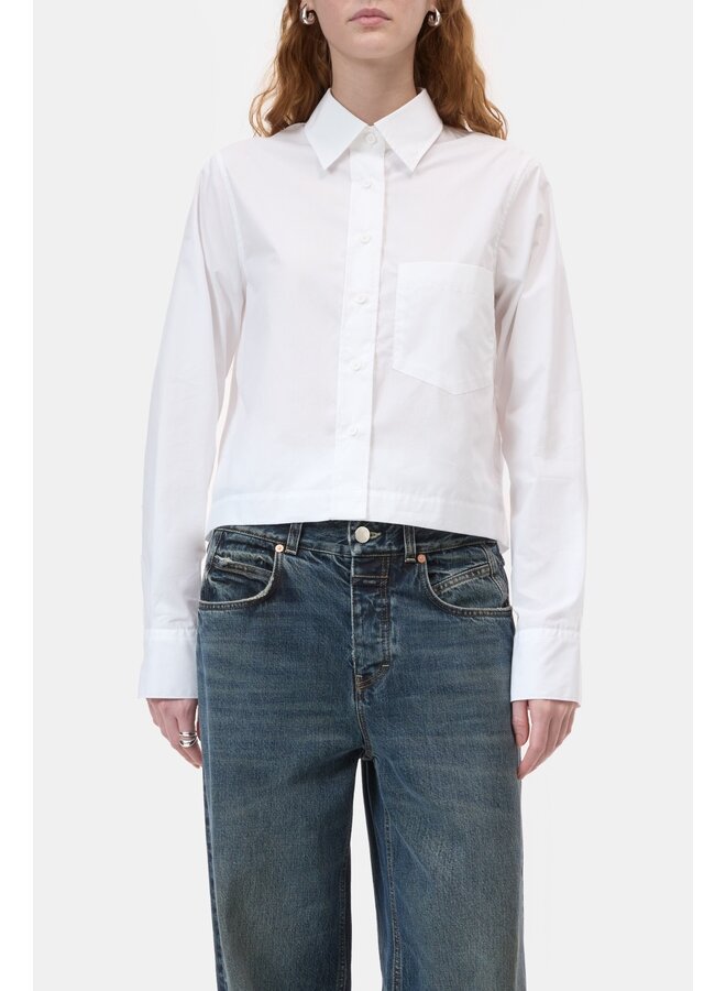 Cropped Classic Shirt White