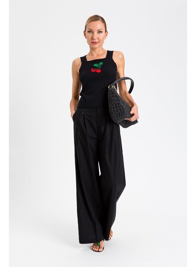 Knitted top black cherry