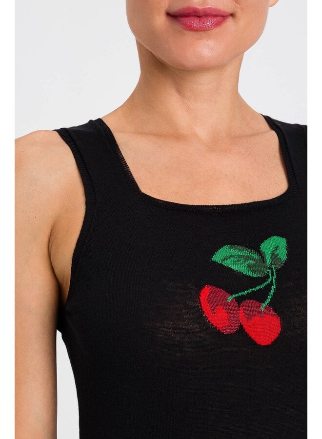 Knitted top black cherry