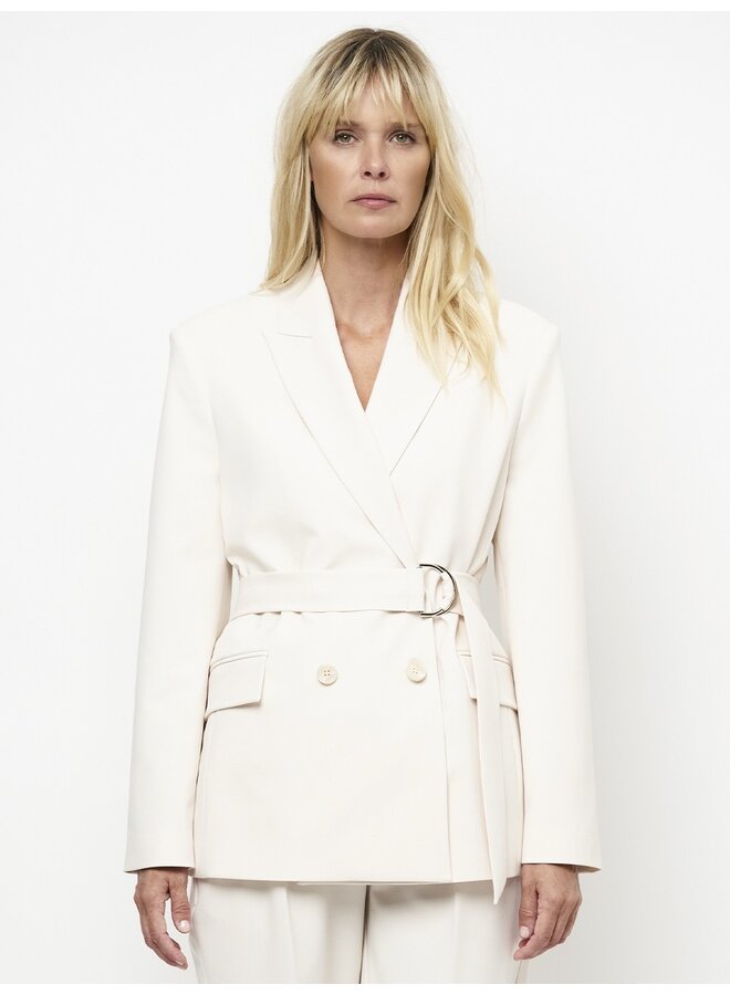 Belted blazer DOME Butter Cream
