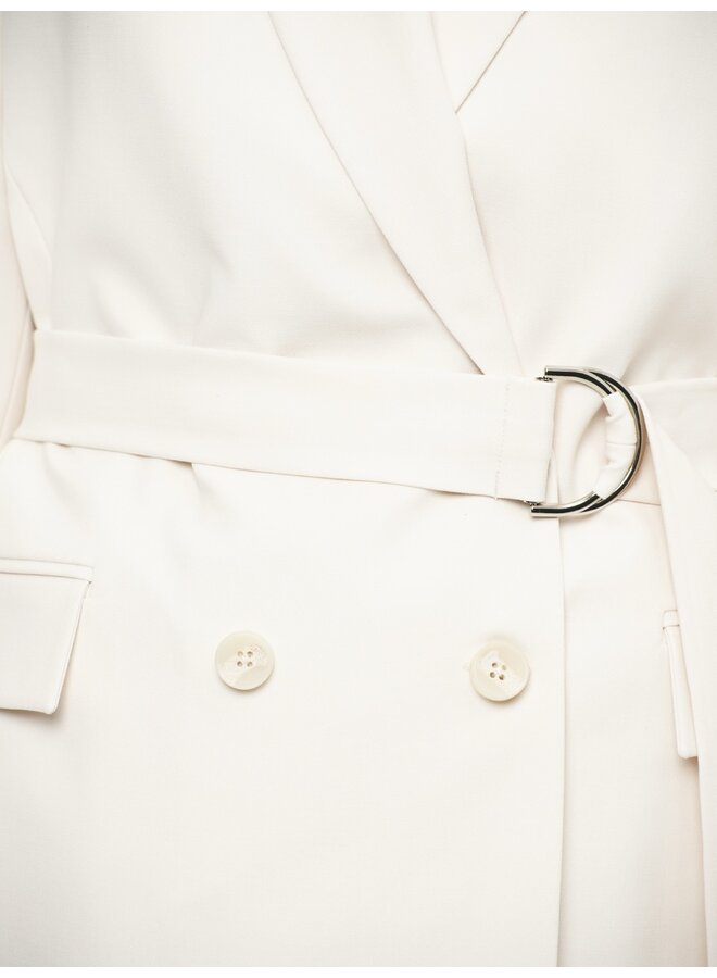 Belted blazer DOME Butter Cream