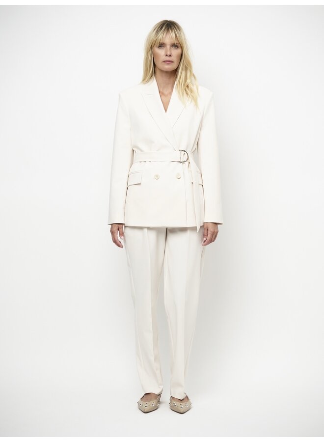 Belted blazer DOME Butter Cream