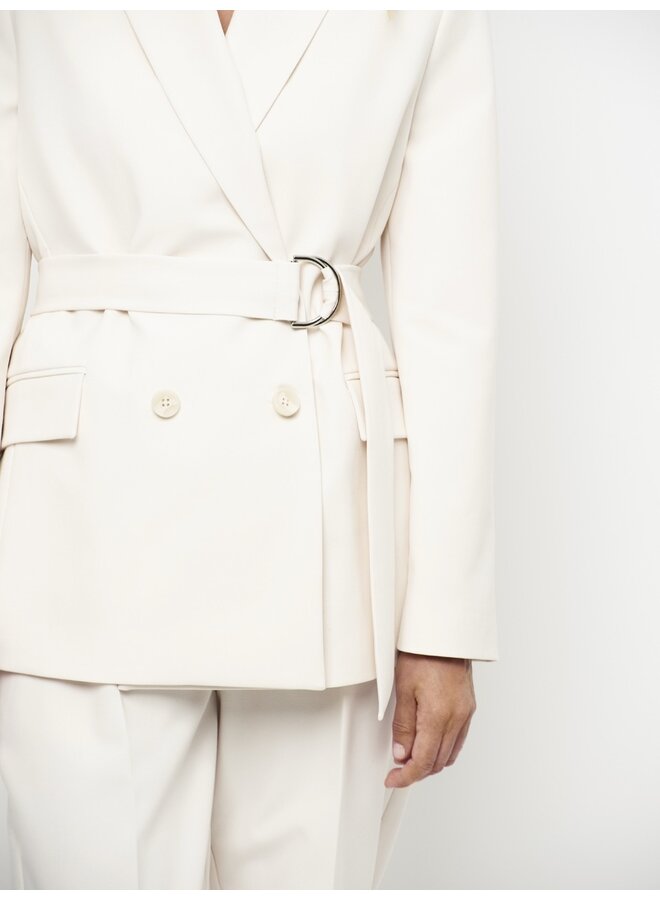Belted blazer DOME Butter Cream