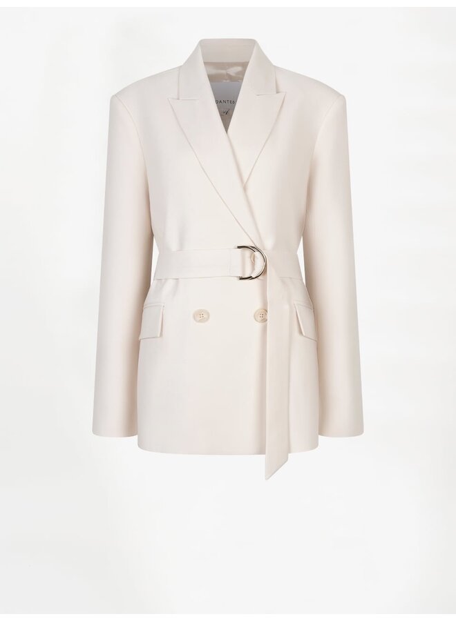 Belted blazer DOME Butter Cream