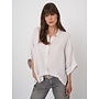 Linen blouse stripe natural