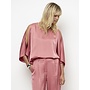 Flowing satin top RISETTE Coral Blush