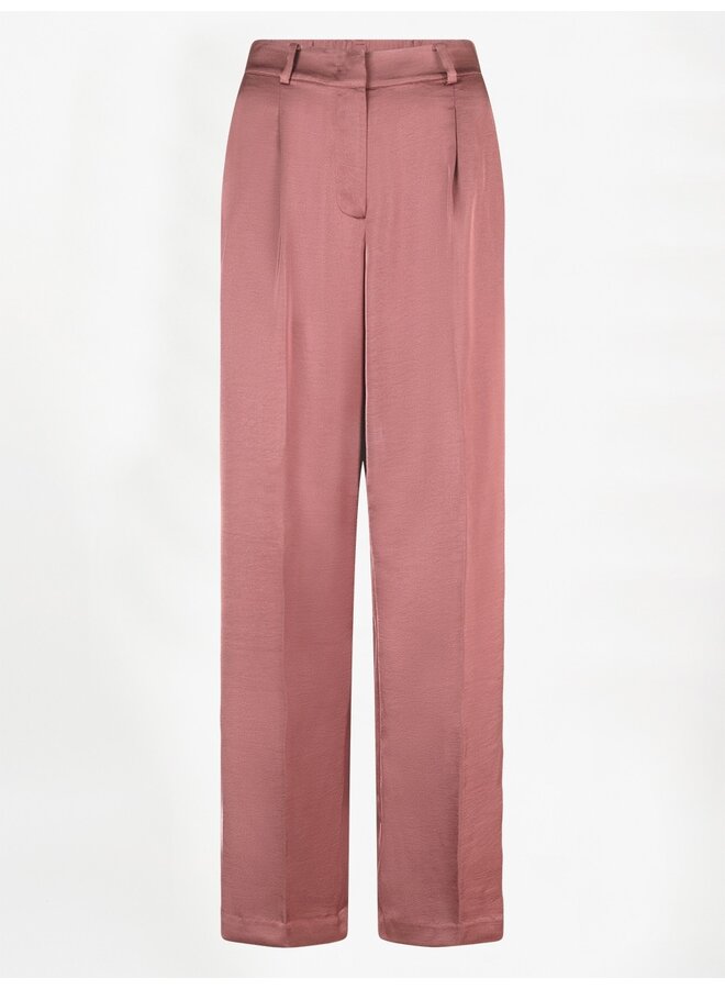 Satin smart pants JULES Coral Blush