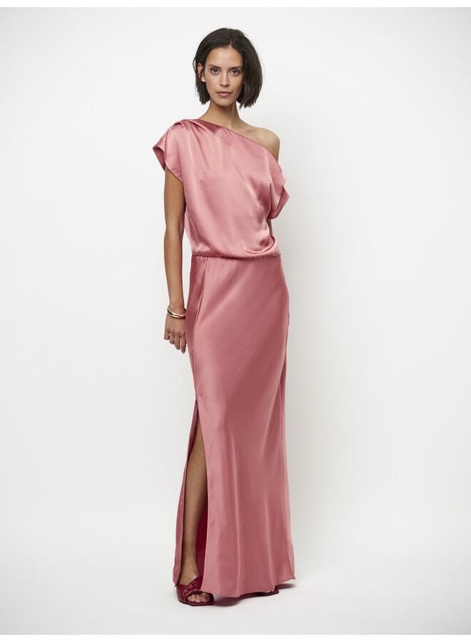 Off-shoulder dress EPIC Coral Blush