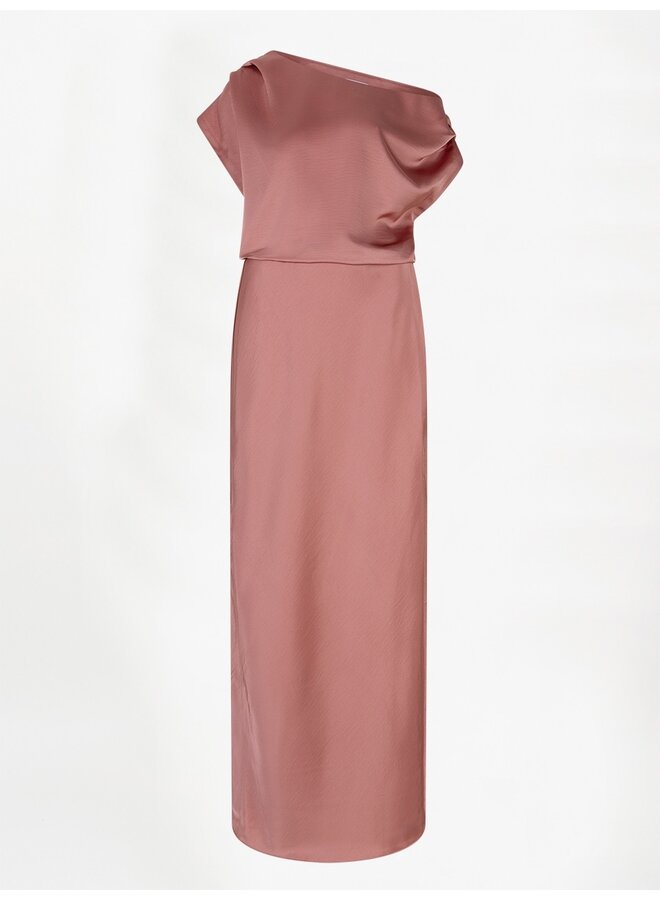 Off-shoulder dress EPIC Coral Blush