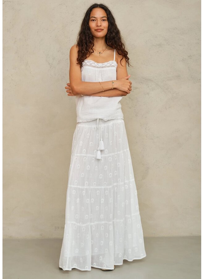 FRANI MAXI SKIRT white