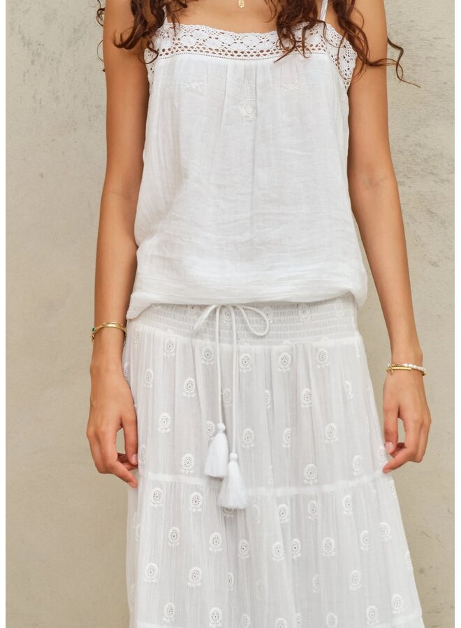 FRANI MAXI SKIRT white
