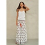 STELLA PRINT maxi skirt ecru/rust