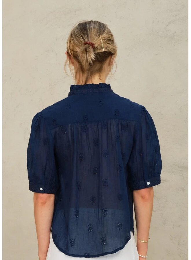 FRANI S/S top indigo