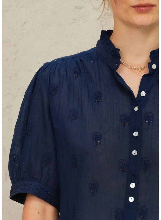 FRANI S/S top indigo